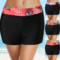 High Waist Bikini Bottoms Women Beach Swimshorts Summer Running Swim Briefs Shorts Casual Tankini Shorts Female Swimwear