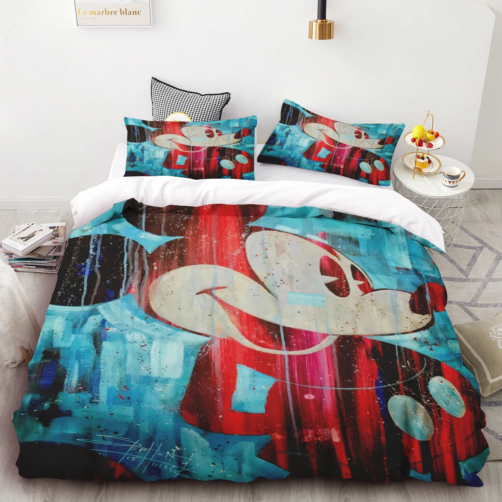 

Mickey Anya Forger Duvet Cover Set Comforter Bedding 3d Children'S Bedding Set 3-Piece 1 Quilt Cover King Size best gifts