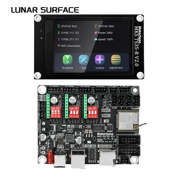 Ls-makerbase MKS DLC32 V2.1 32bit motherboard offline controller WIFI TFT touch screen TS24/TS35-R for laser engraving machine