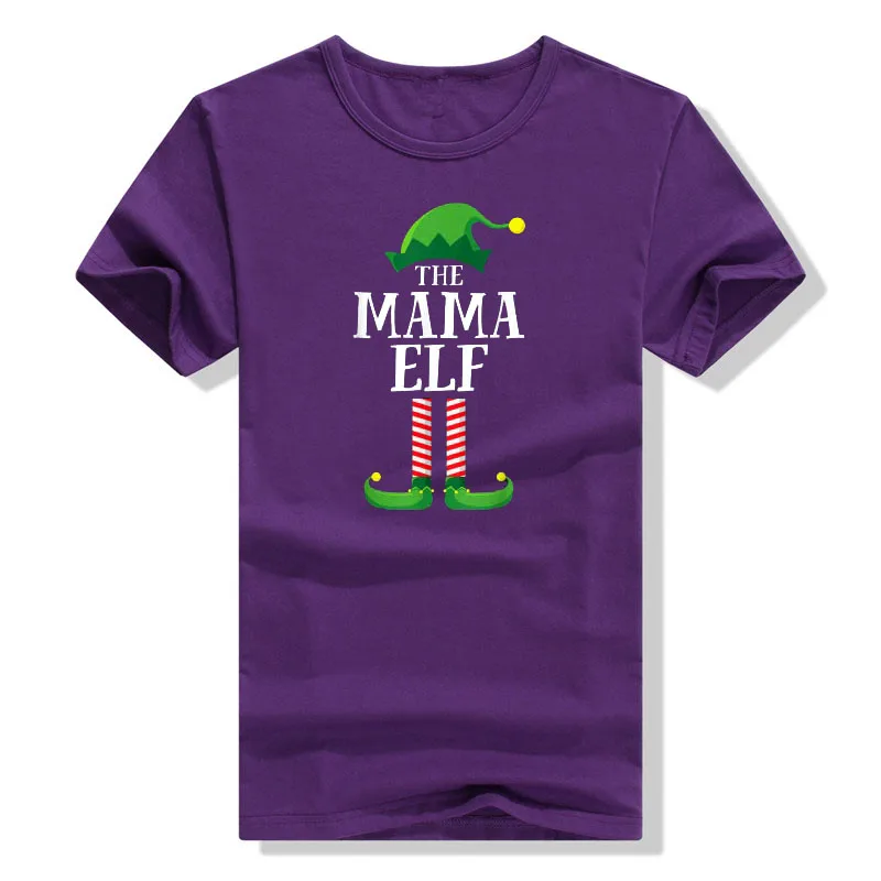 Mommy Mama Cool Dad Elf Matching Family Group Christmas Party T-Shirt Gifts Mom Daddy Cute Xmas Costume Graphic Tee Y2k Tops