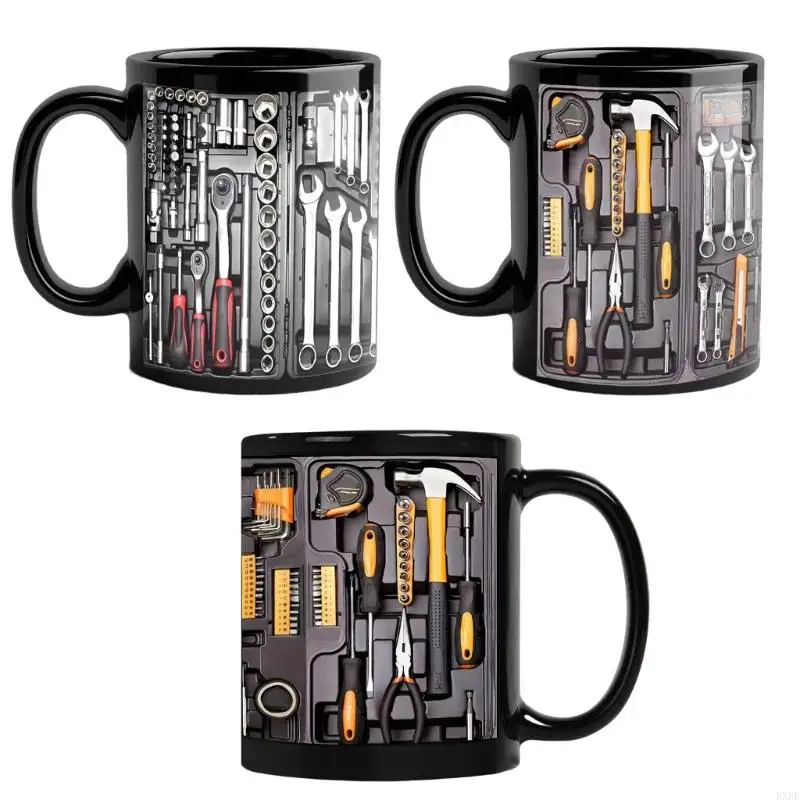 

3D Toolbox Design Ceramic Coffee Mug For Mechanic Dishwasher And Microwave Safe Perfect For Daily Use KXRE