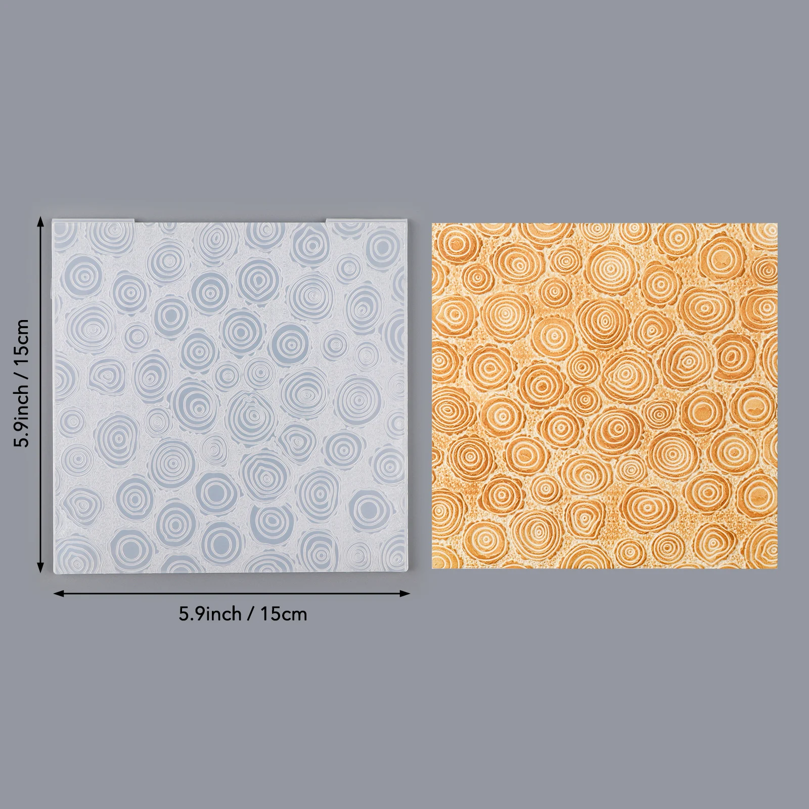 Log Slices 3D Embossing Folder for Card Making & Scrapbooking - Durable Plastic, Easy Embossing - Perfect 2025 Hot - Image 5