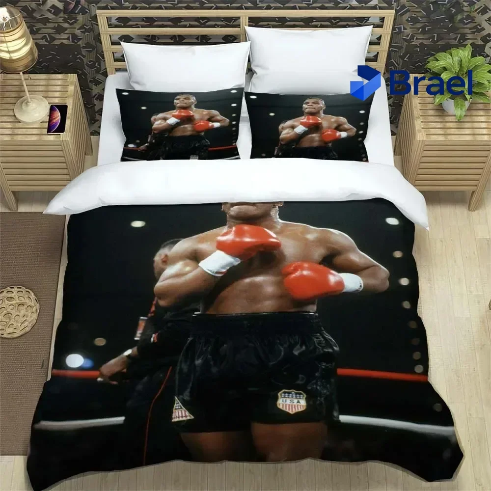 Exquisite Boxing Champion Mike Tyson Fashion 3D Printed Bedding Queen Bedding Set Customized King Size Bedding Set Soft And Comf