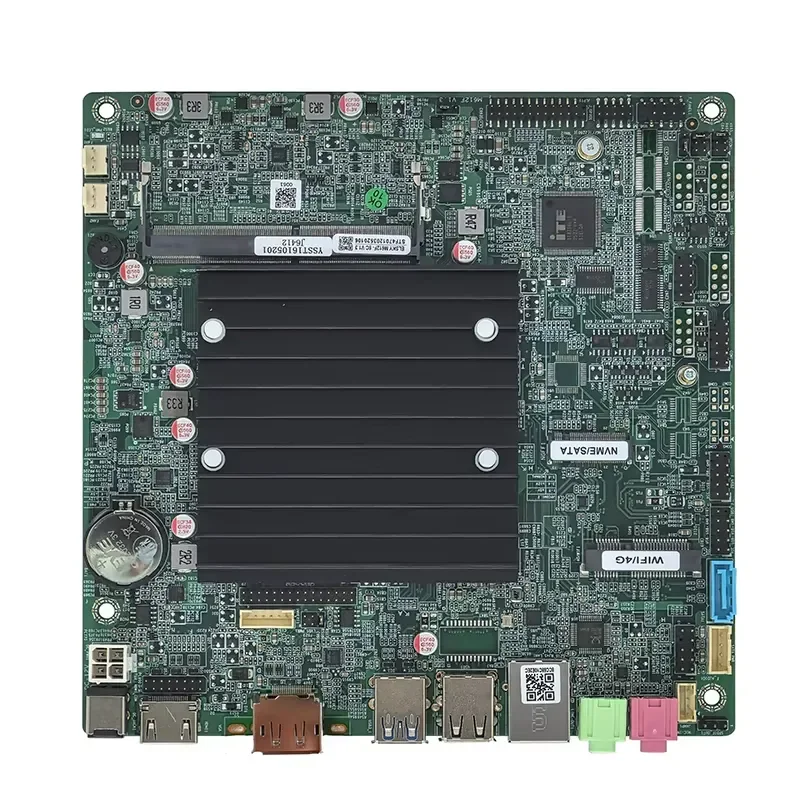 M612F NVME Industrial Control Motherboard Onboard J6412 CPU Single DDR4 Channel VGA/DP 2*COM/6*COM/10*COM Option