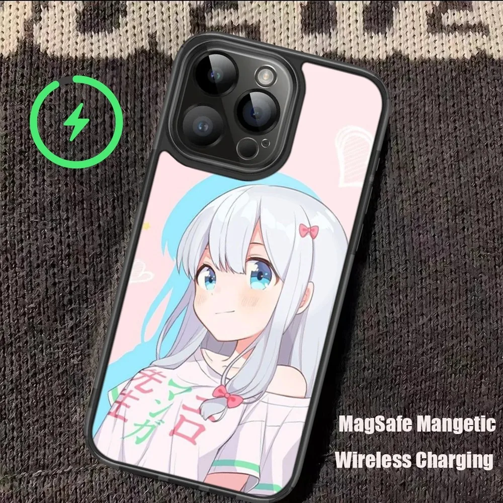 Bilibili I-Izumi S-Sagiri Phone Case For iPhone 11 12 13 14 15 Pro Max Plus Mini Magsafe Magnetic Wireless Charging Shell