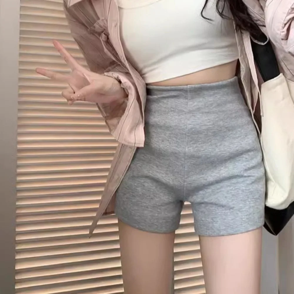 

Повседневные безопасные леггинсы, шорты, брюки, женские свободные однотонные летние шорты, домашняя одежда с высокой талией, женская одежда для сна