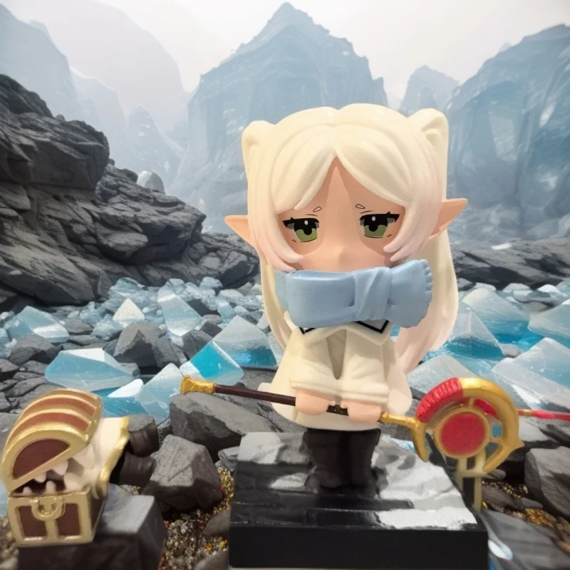 

Коллекционная фигурка Фрирен в зимней одежде (версия Q) из аниме «Фрирен: Походец без конца» и «Мимик» — декоративная модель-кукла для коллекционирования