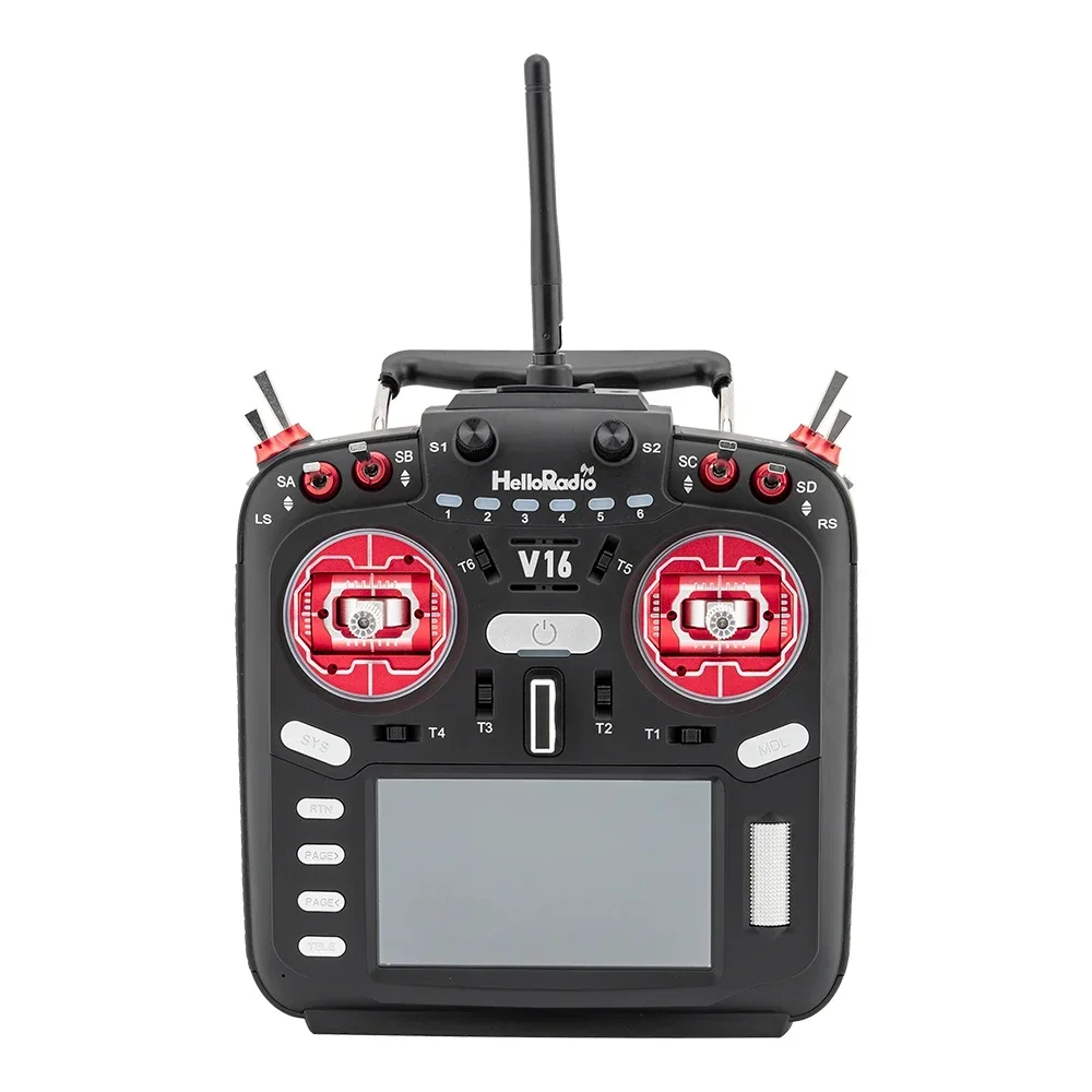 HelloRadio V16 PRO MAX ELRS 4in1 2.4 جيجا هرتز اليد اليسرى خنق ناقل موجات الراديو لطائرات السباق بدون طيار FPV طائرات RC نموذجية