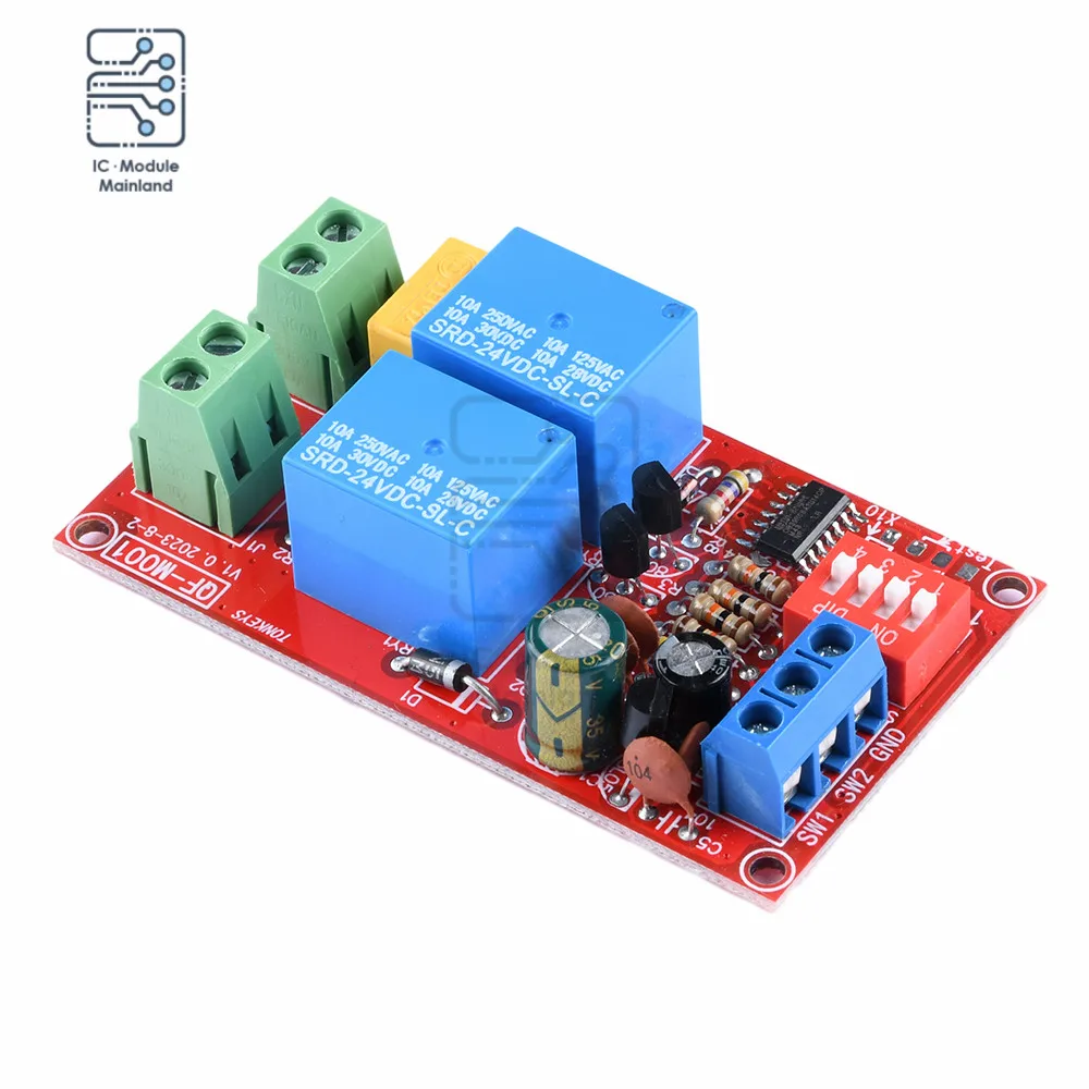 5V/12V/24V 10A Relay Module Motor Forward and Reverse Control Limit Start Stop Switch Actuator Electric Curtain Automatic Door