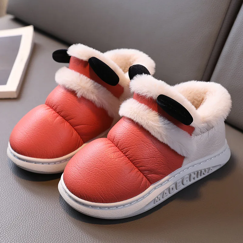 Josaywin Children Home Shoes Cashmere Cotton Slippers Kids Boy Warm Shoes Boy Girl Slippers Indoor Cute Winter Baby Shoes