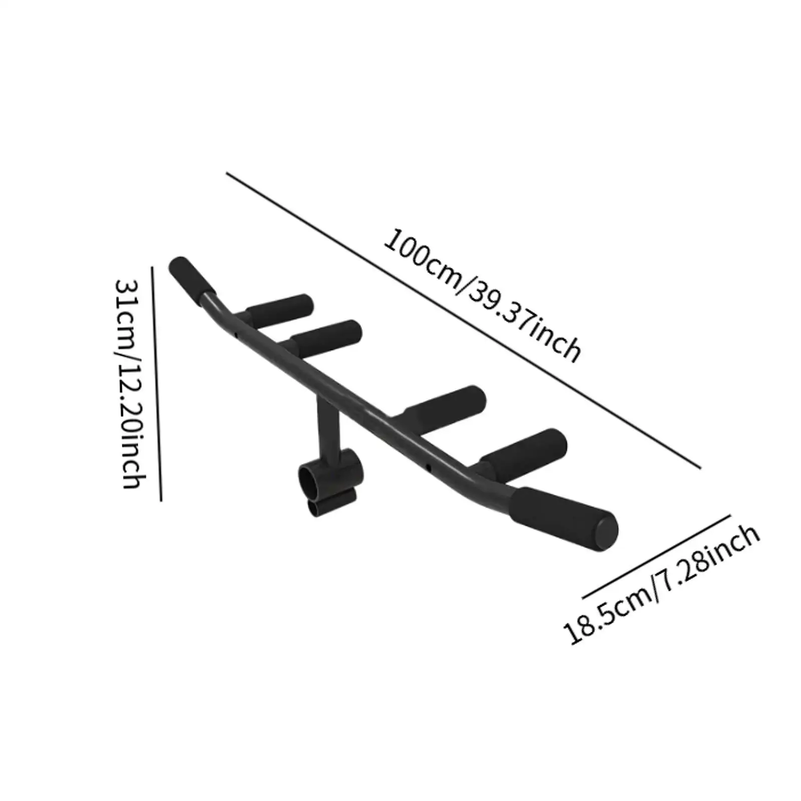 Weight Lifting Barbell Post Insert T Bar Row Attachment Gym Bar Support for Biceps and Shoulder Muscle Training