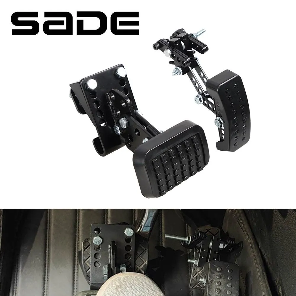 

Gas and Brake Pedal Extenders 2 Pack Adjustable Length & Angle for Short Drivers People, Kart, Ride on Toys, Driving Cars