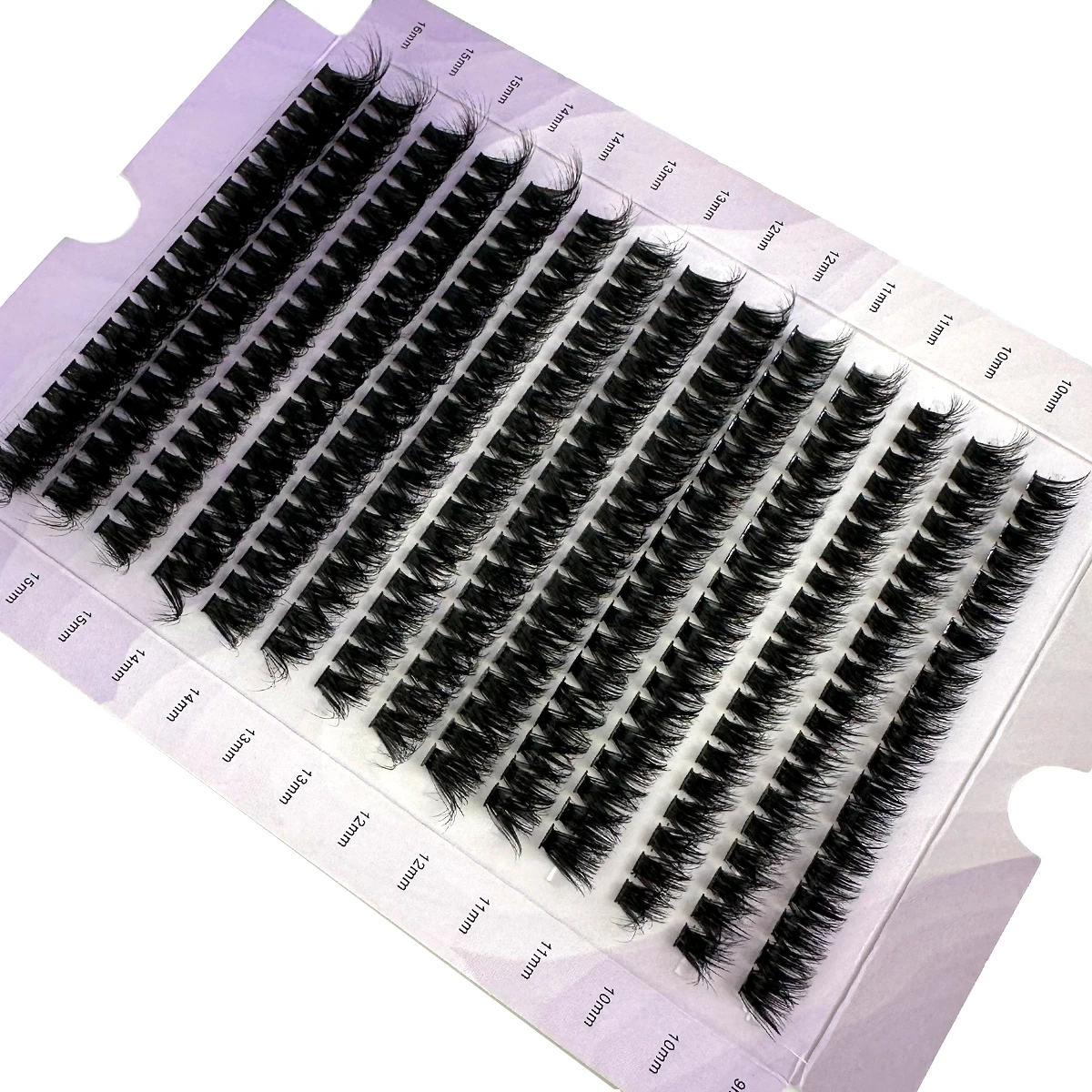 HBZGTLAD 14 rangées 5D cils en grappe moelleuse 60D/80D/100D cils épais D/DD Curl 9-16mm mélange de cils individuels bricolage Extensions de cils