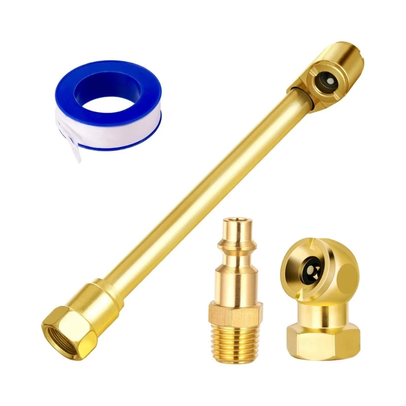 

2 Way Connection Air Chuck Set 1/4 Female NPT Heavy Duty DualHead Air Chuck