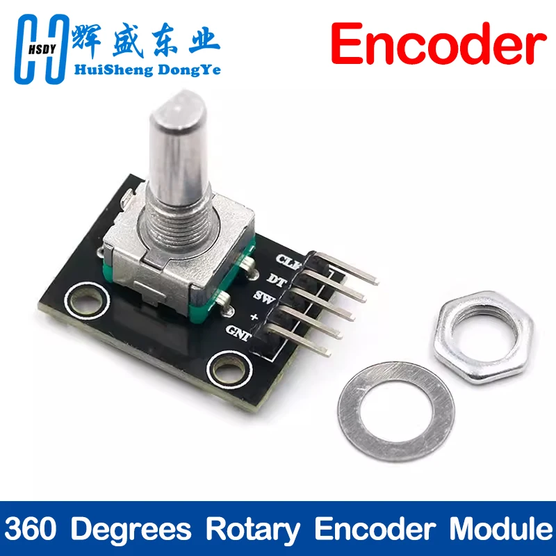 KY-040 360 Degrees Rotary Encoder Switch Module Brick Sensor Switch Development KY040 Potentiometer knob Kit for Arduino