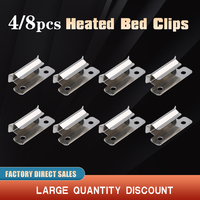 4/8PCS Original Ender 3 Pro Bed Clips Clamp 7mm for Creality Ender 3 V2 Ender 3S CR-10S 3D Printer Heated Bed Glass Bed Platform