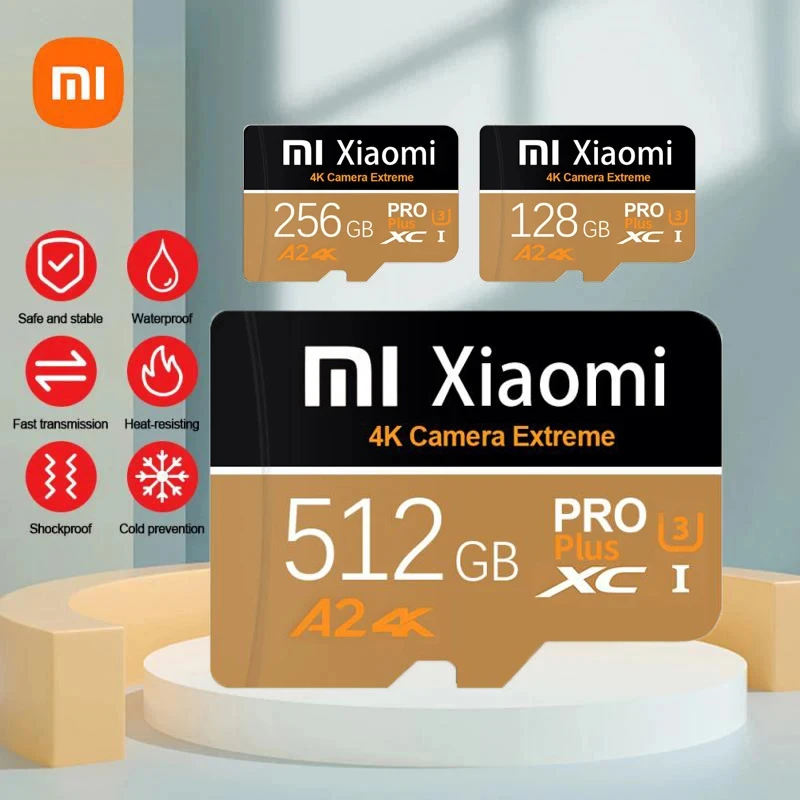 Xiaomi Flash Memory SD Cards 128GB 1TB Micro TF/SD Card 256GB 2TB SD Memory Card 512GB Cartao De Memoria Adapter Tablet/Camera