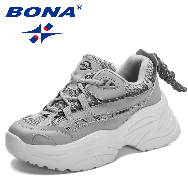 

BONA 2023 New Designers Women Casual Shoes Ladies Comfy Top Quality Original Luxury Brand Fashion High Platform Suede Sneakers