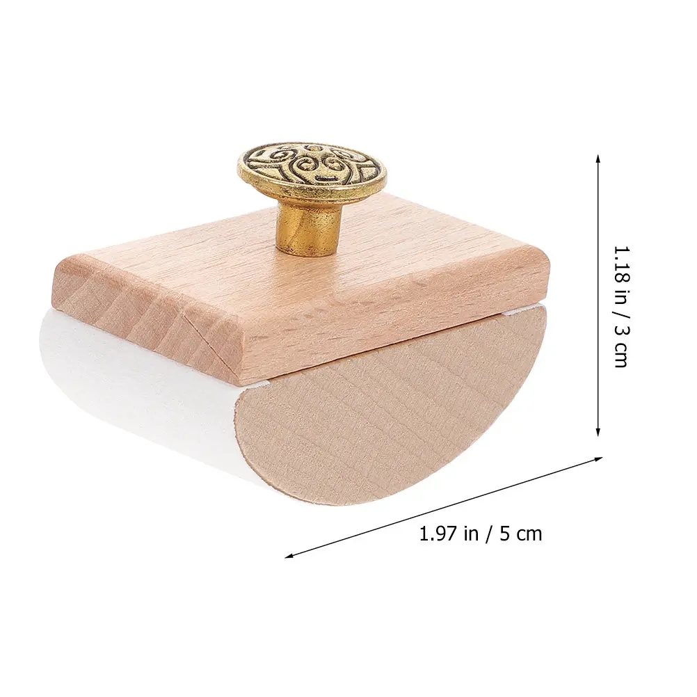 2Pcs Premium Wooden Rocker Blotter Ink Absorption Tool Fast Drying Blotter Paper for Fountain Pens Writing Accessories Desk