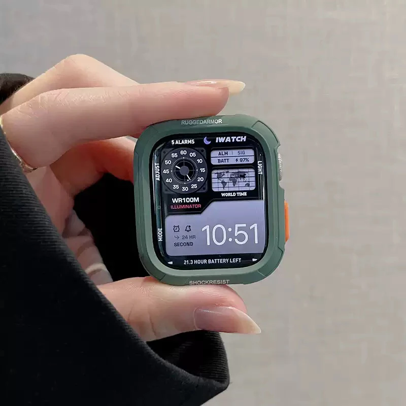 Weiche TPU-Hülle für Apple Watch 10 9 8 Gehäuse 46mm 42mm 45mm 41mm 44/40mm Ultra Schutz iWatch Series 7 SE 6 5 Stoßfänger Zubehör – Detail 8