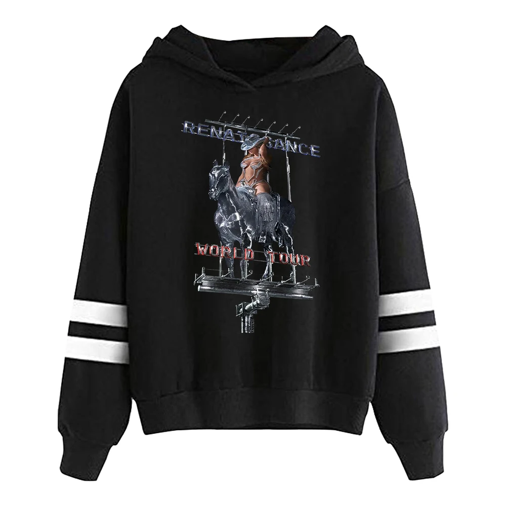 

Beyonce Merch 2023 Renaissance World Tour Hoodie Pocketless Parallel Bars Sleeve Streetwear Men Women Sweatshirt Fashion Clothes