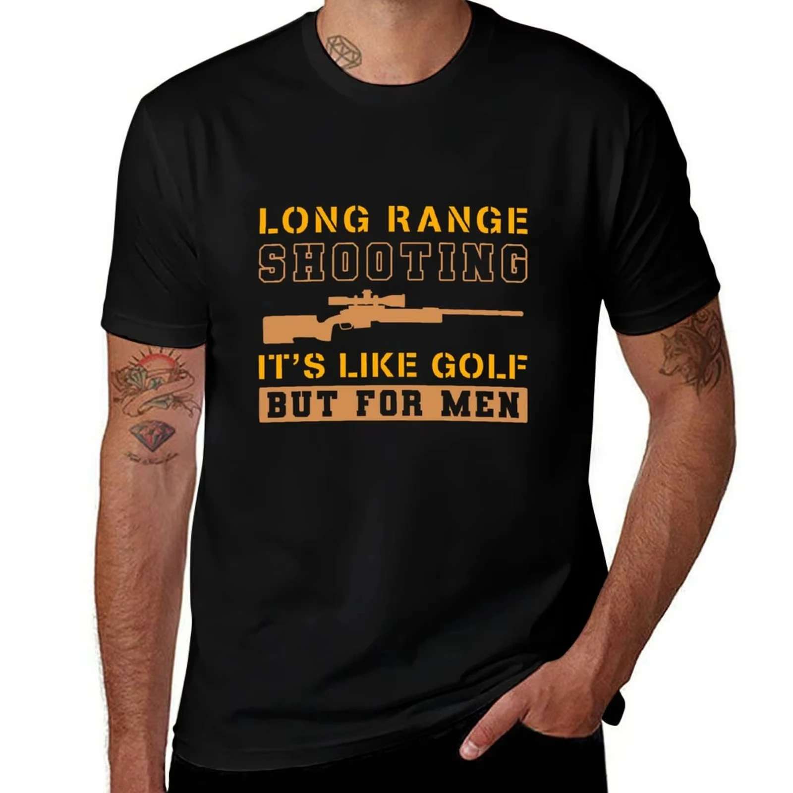 2026 Long Range Shooting It's Like Golf But for Men T-Shirt Cotton Graphic Tees Oversized T Shirt Mens Designer Clothes