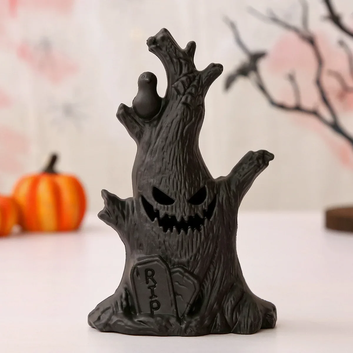 Halloween Glowing Ghost Tree Led Lights Horrific Atmosphere Home Decoration Party Supplies Festival Gift for Children Kid Trick