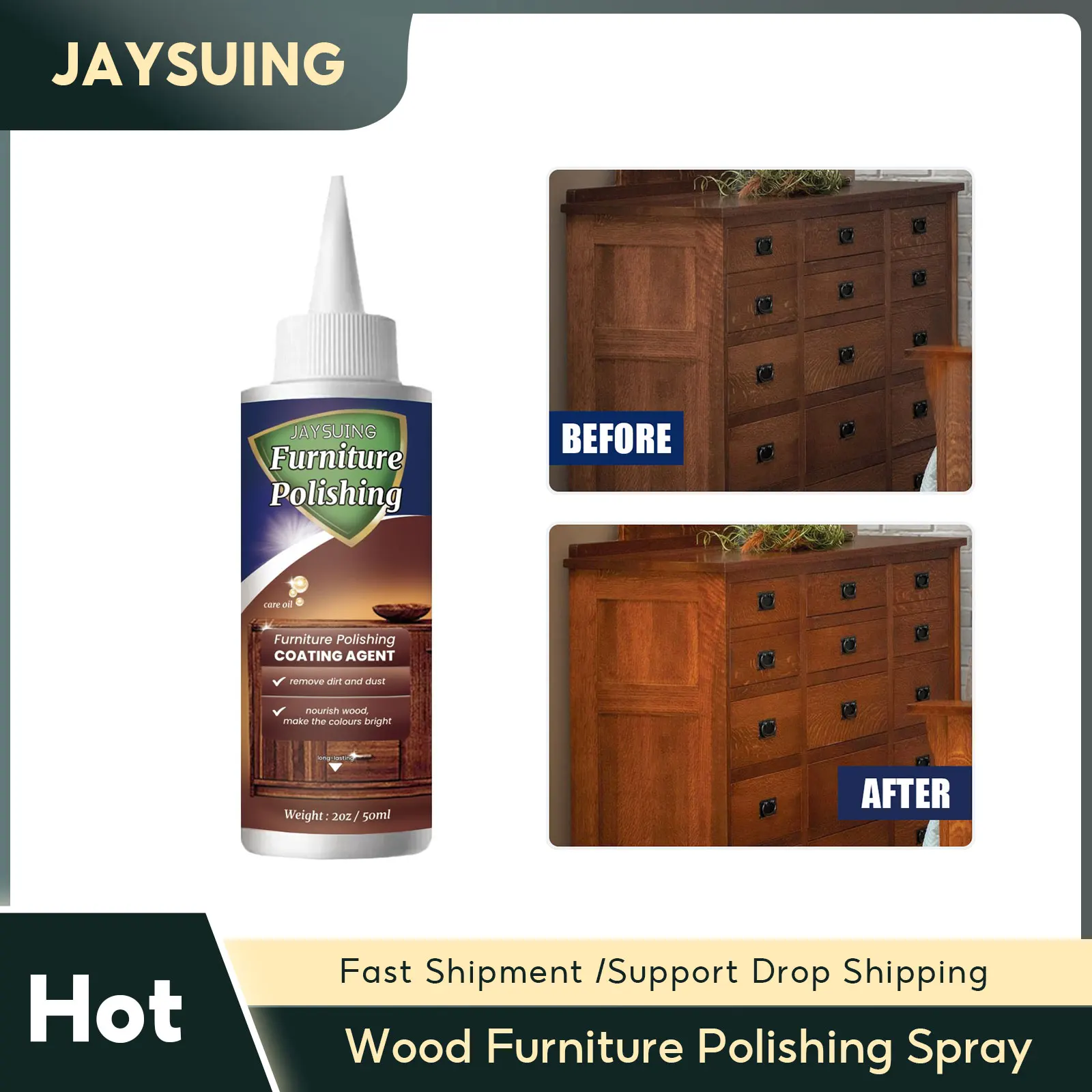 Wood Furniture Polish Spray Floor Scratch Remover Complementary Color Repair Waterproof Leather Cabinet Maintenance Wooden Care