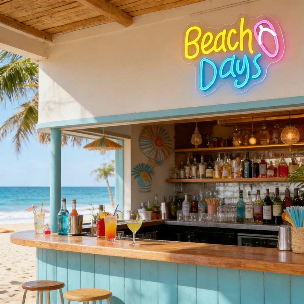 Beach Days Neon Sign LED Light - огляд і ціна Outdoor Lighting Rental For Party
