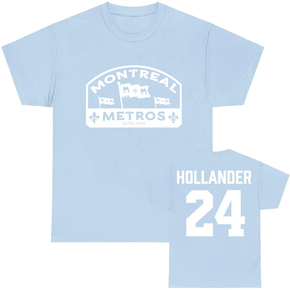 Shane Hollander 24 Montreal Metros Camiseta con estampado gráfico de avivalía calentada Camiseta holgada de algodón Unisex ropa de calle Merch hombres mujeres camisa