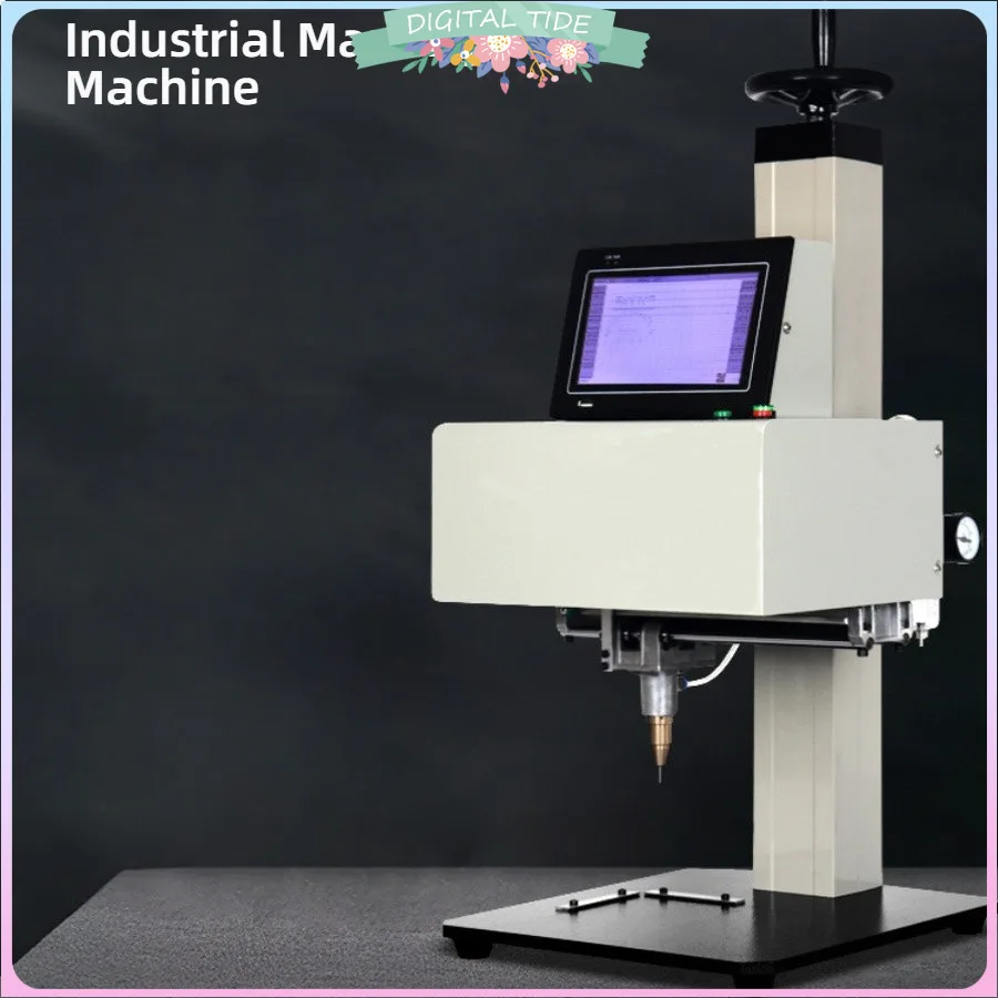 

Настольный гравировальный станок, пневматический/электрический маркировочный станок 190X120 мм, сенсорный экран для цилиндра с именем, номер Чили, металл