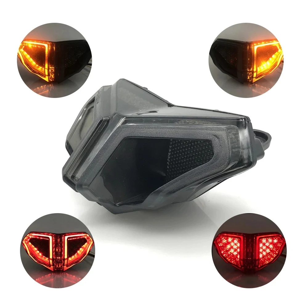 NEW-Motorcycle LED Taillight For DUCATI 848 2008-14 1098 1198 2007-13 Brake Turn Signals Integrated Rear Tail Light Blinker