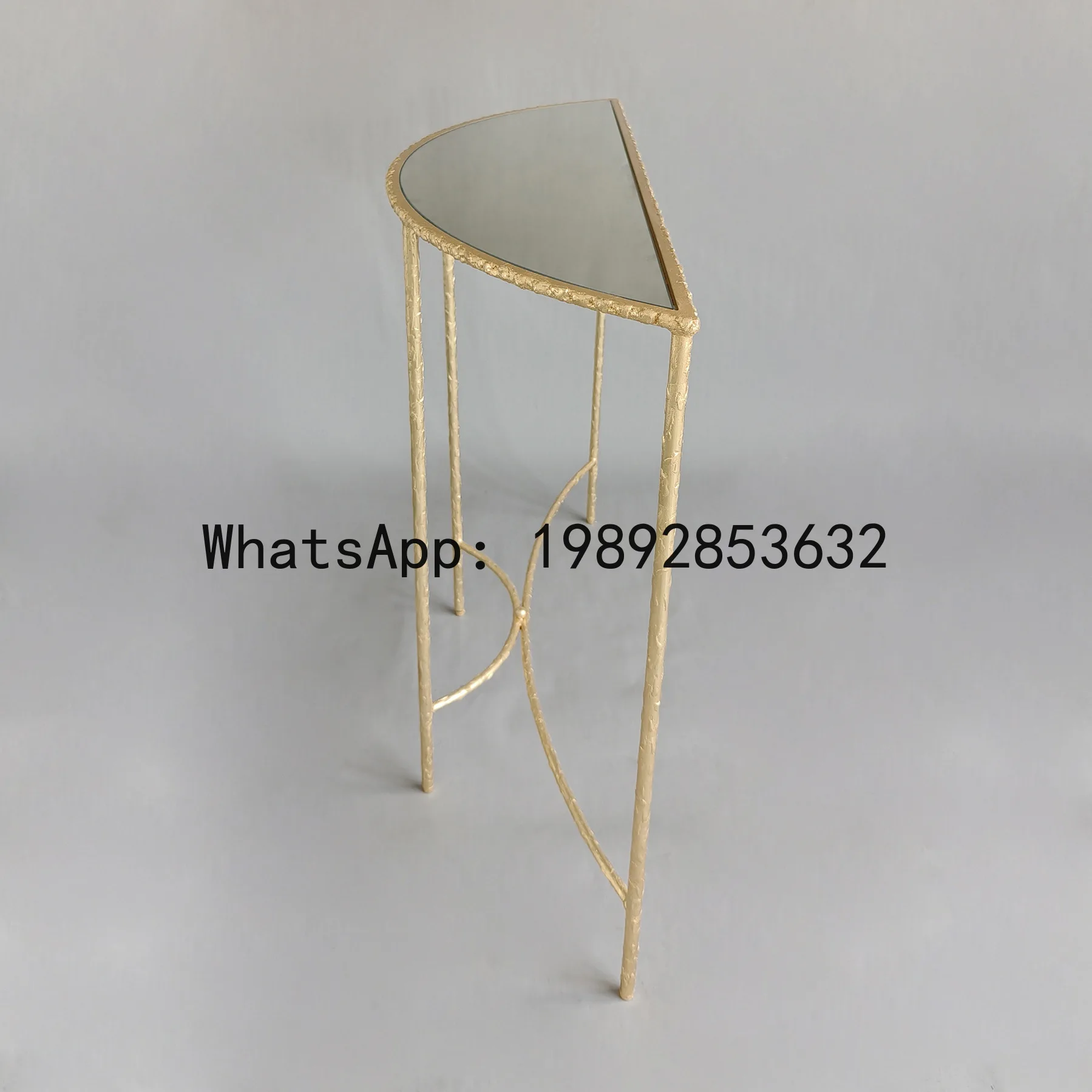 CZ American Retro Iron Art Entryway Table Villa Hotel Homestay Model Room Iron Art Forged Living Room Entryway