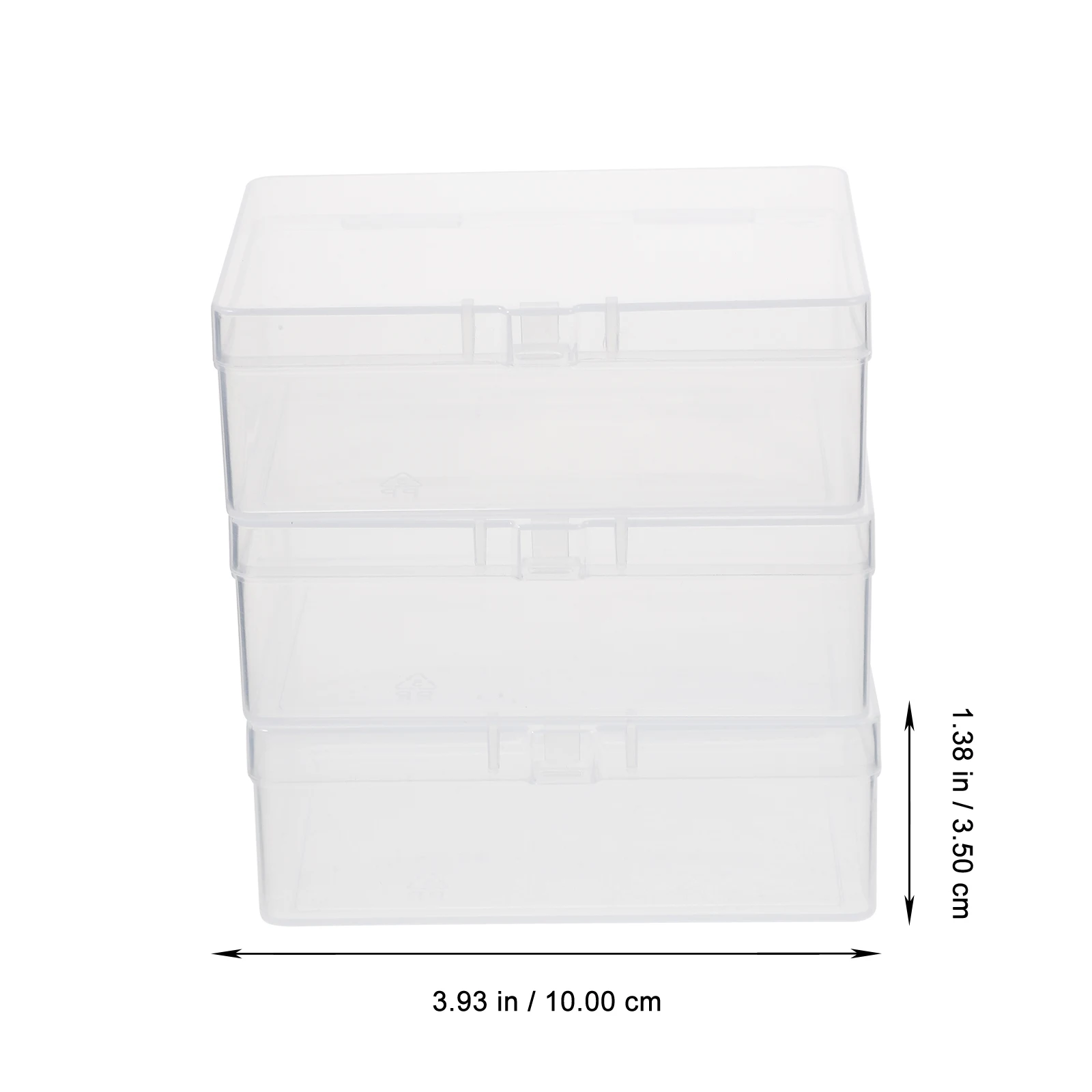 

3 Pcs Card Storage Box 10x7x35cm Transparent Containers for Cards Deck Holder Organizer Jewelry Candy Storage Boxes