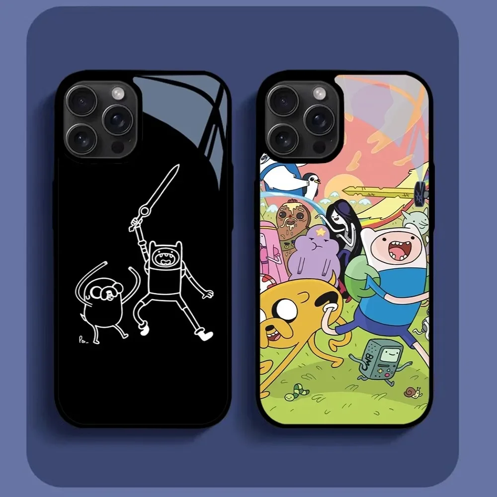 A-Adventure Time M-Marceline Phone Case For IPhone16 15 14 13 12 11 Pro Xs Max Mini XR X 7 8 Plus Luxury Mirror Hard Funda