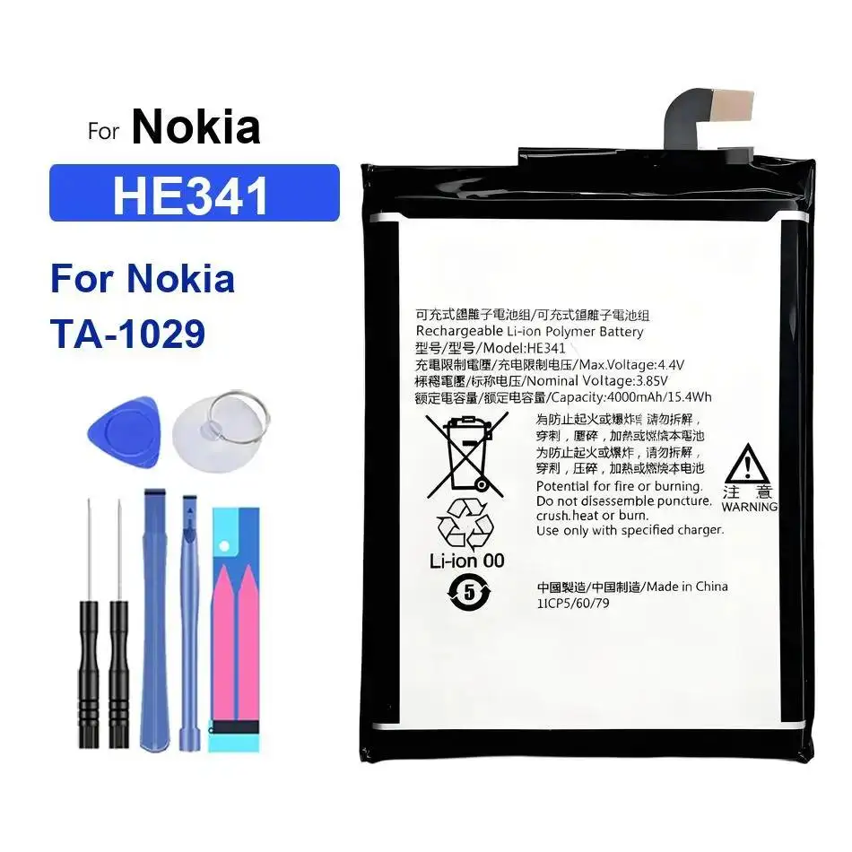 

HE341 Environmentally Friendly For Nokia TA-1029 4000Mah Mobile Phone Battery