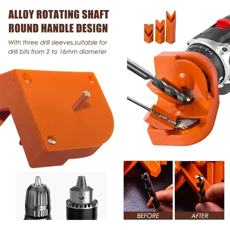Drill Bit Sharpener-Professional Drill Bits Sharpener All Bits, Drill Bit Sharpener, Drill repair kit Grinding