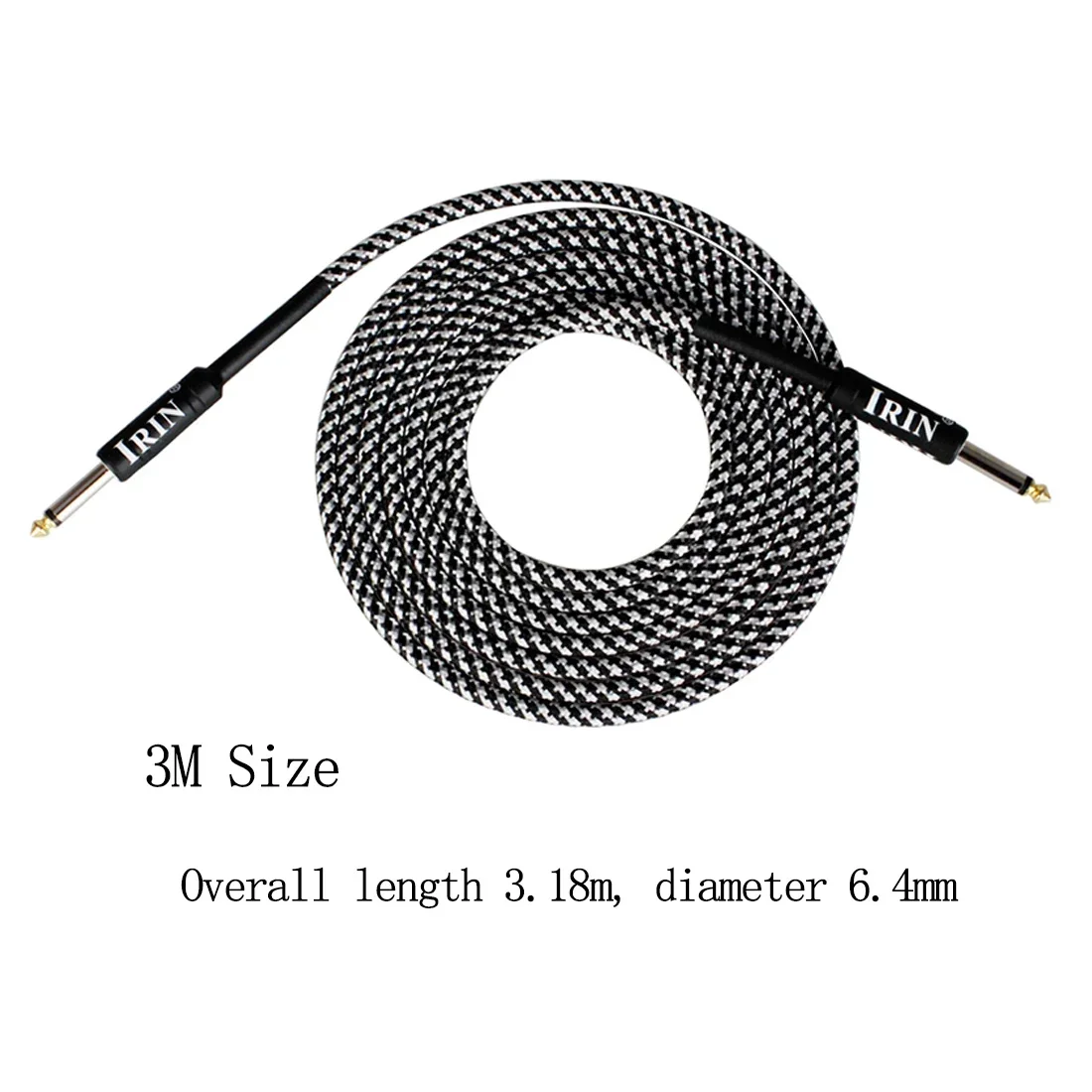 IRIN Electric Guitar Cable Wire Connecting Line Colorful Audio Cable 10/6/3M Guitar & Bass Parts String Instrument Accessories