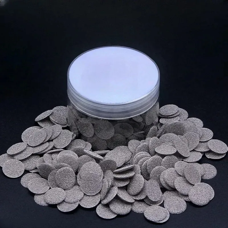 Gnirue 10pcs 110 Ppi Metal Porous Foam Nickel Wafer Ni Round Circular Disc For Button Battery Electrode Gasket Spring