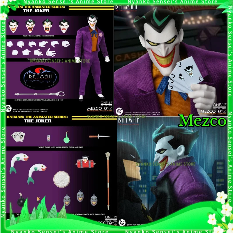 

В наличии: Фигурка Mezco Toyz One:12 Бэтмен: Анимационный сериал, Джокер, 17 см, аниме-модель, модная игрушка, подарок, коллекционная вещь