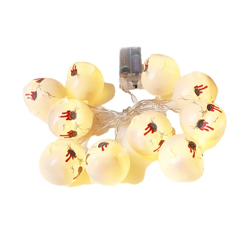 AB09-Halloween Led Light String Grimace Decoration Blood And Tears Grimace Lamp String