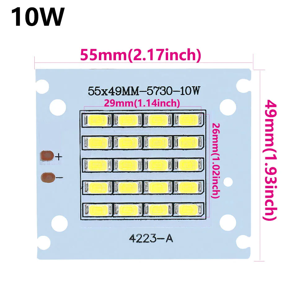 Chip led smd5730, placa smd, 10w, 20w, 30w, 50w, 100w, 150w, 200w, smart ic, 32-36v, para iluminação exterior, holofotes, branco frio