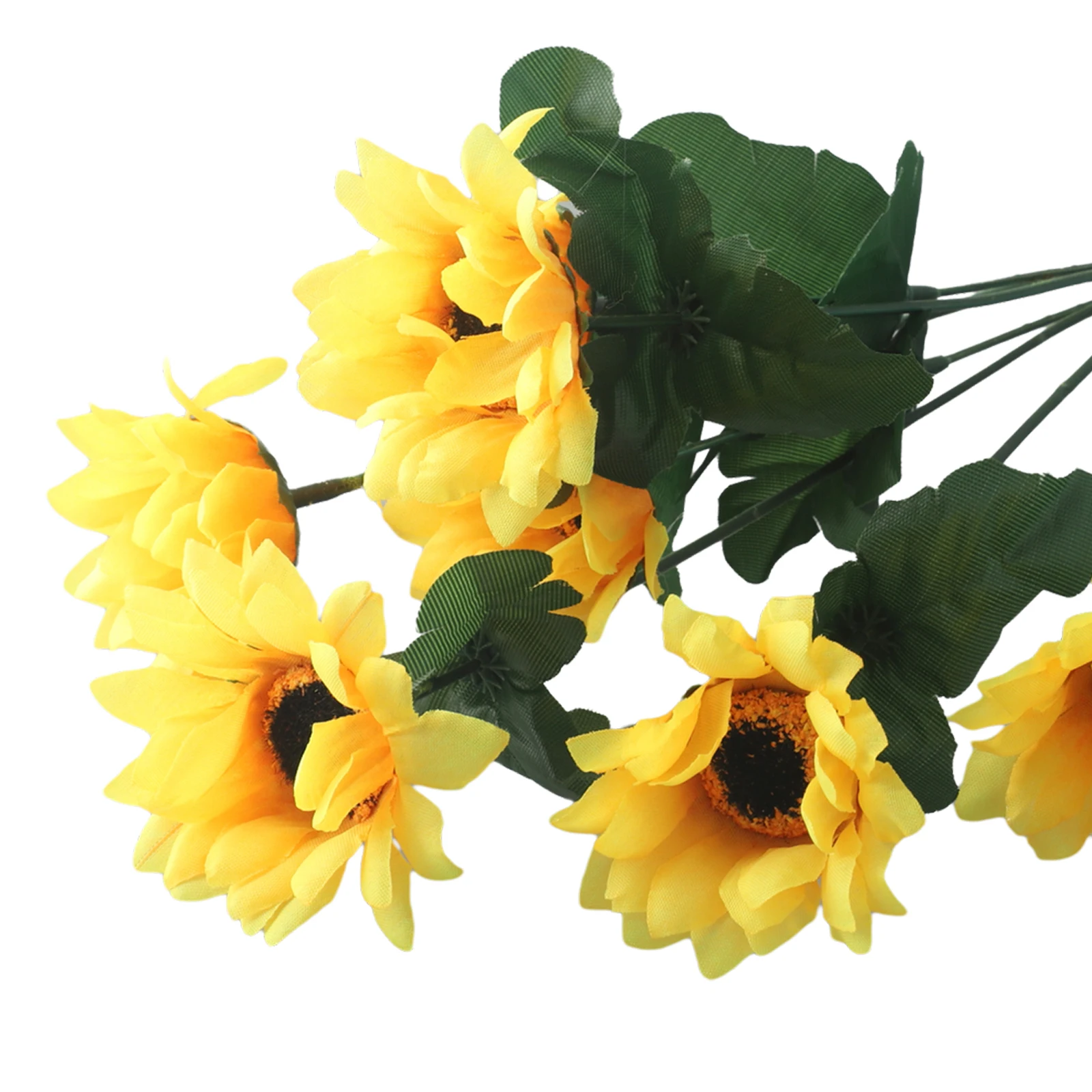 

7 Flower Artificial Flower Artificial Silk Flower Stem 1pc Eye-catching Fake Silk Wedding 7 heads Bright color