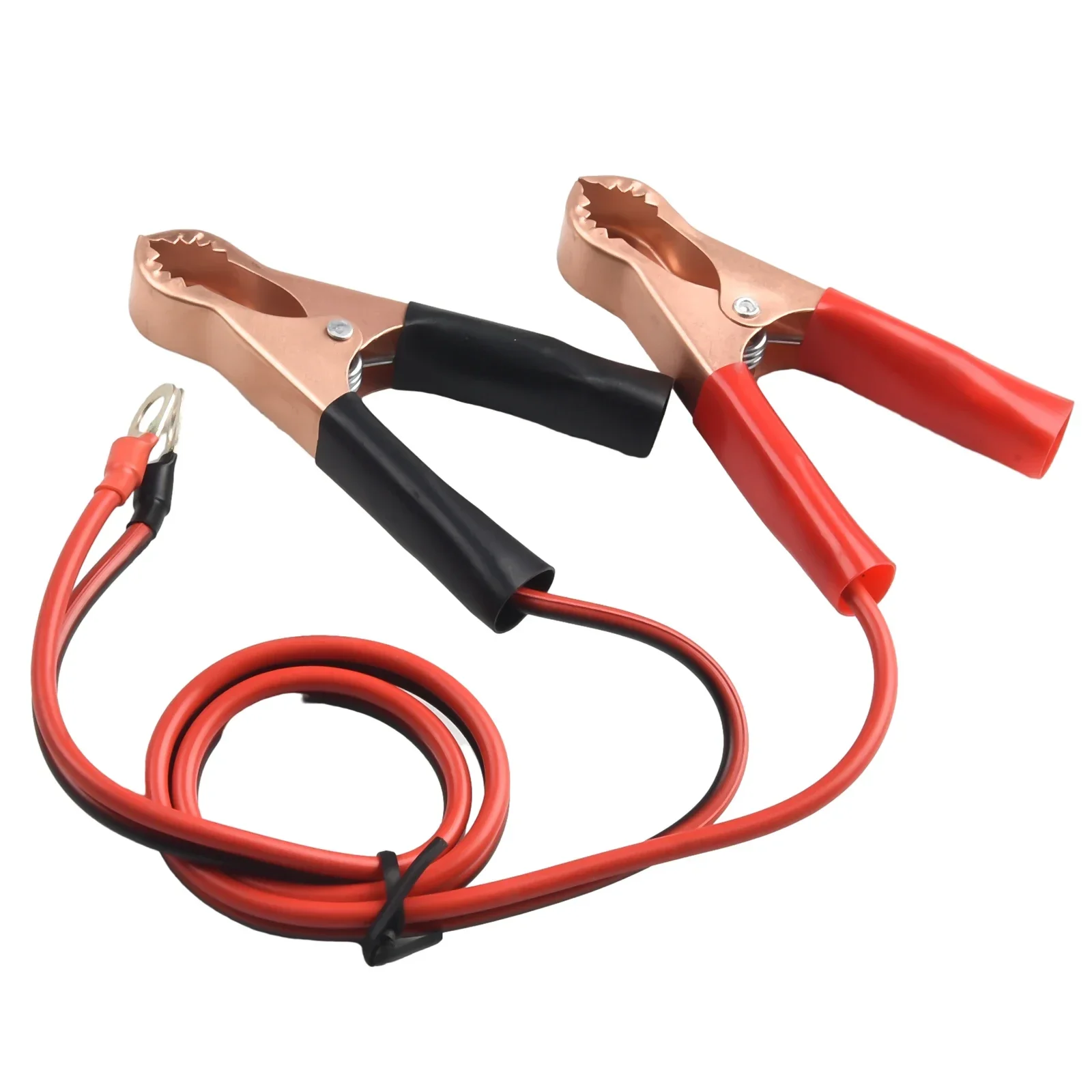 2Pcs Car Battery Ground Cable 50AMP Battery Connection Cable Copper Wire Terminal Cable Auto Inverter Wire With Clips