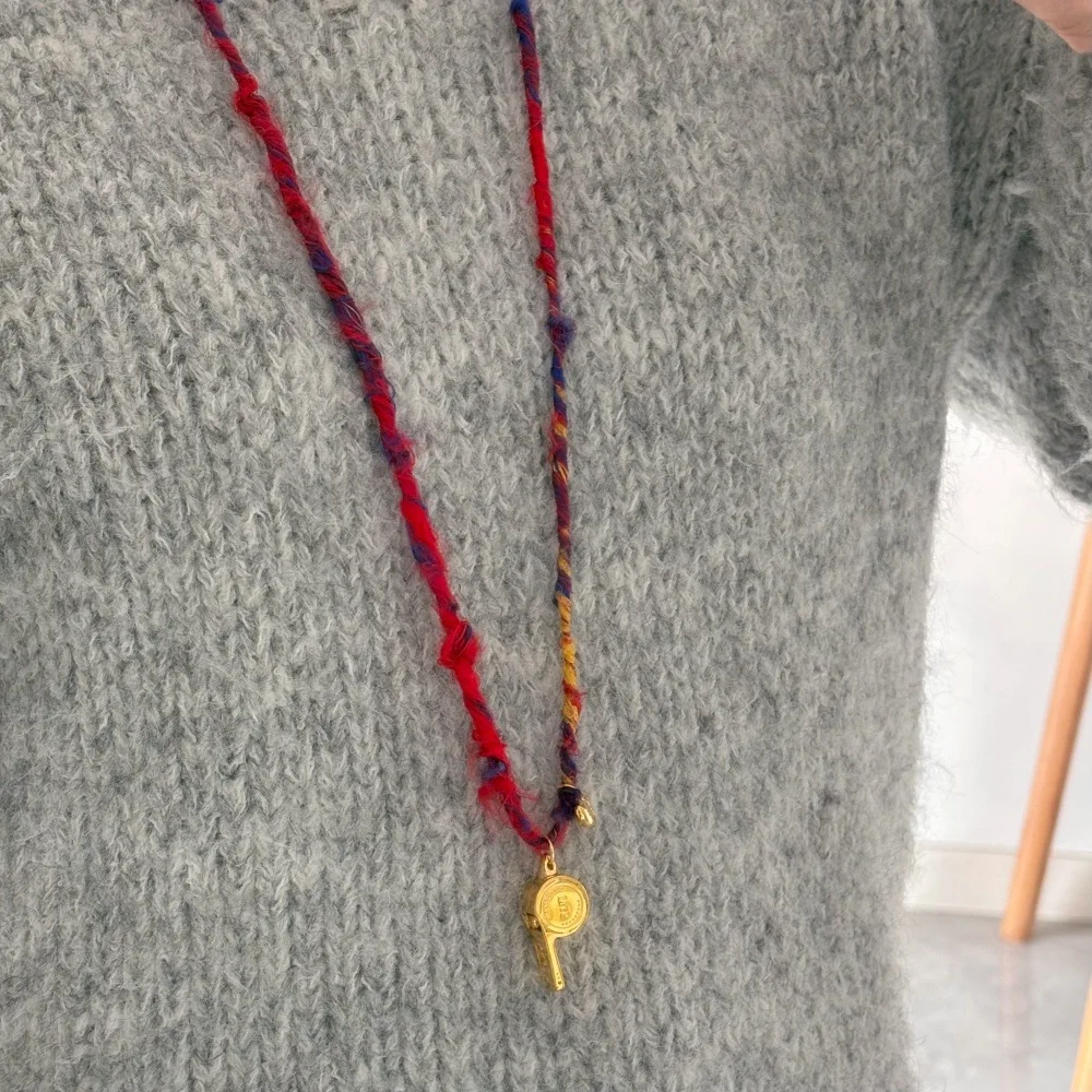 Whistle pendant necklaces for women long sweater necklaces winter funny cute jewelry unique cool jewelry new in 2026