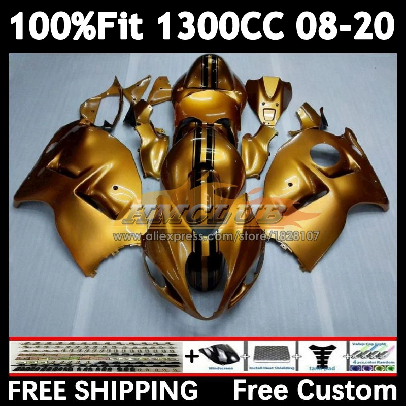 Fairing For SUZUKI Hayabusa GSXR1300 2008 2009 2010 2011 2012 2013 39No.156 GSXR 1300 2014 2015 2016 2017 2018 2019 golden stock