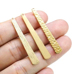 20pcs Bar Stick Earring Charms, Long Drop Brass Charm, Jewelry Making Charms, Earring Findings, 43x6mm, Jewelry Supplies R2535