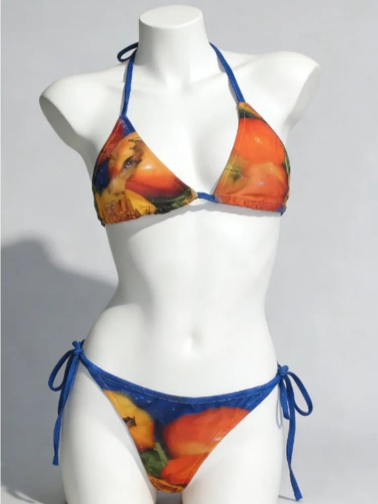 

2026 Casual Floral Print Bikini Set For Women Swimwear Quick Dry Breathable Fabric Beach Outfit Summer Vacation New Trendy Style