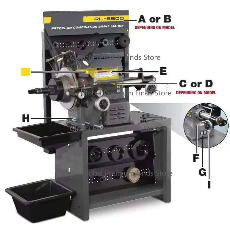 152-711mm RL-8500 Brake Lathe | High-Accuracy Disc/Drum Combo with Independent DC Servo Motors