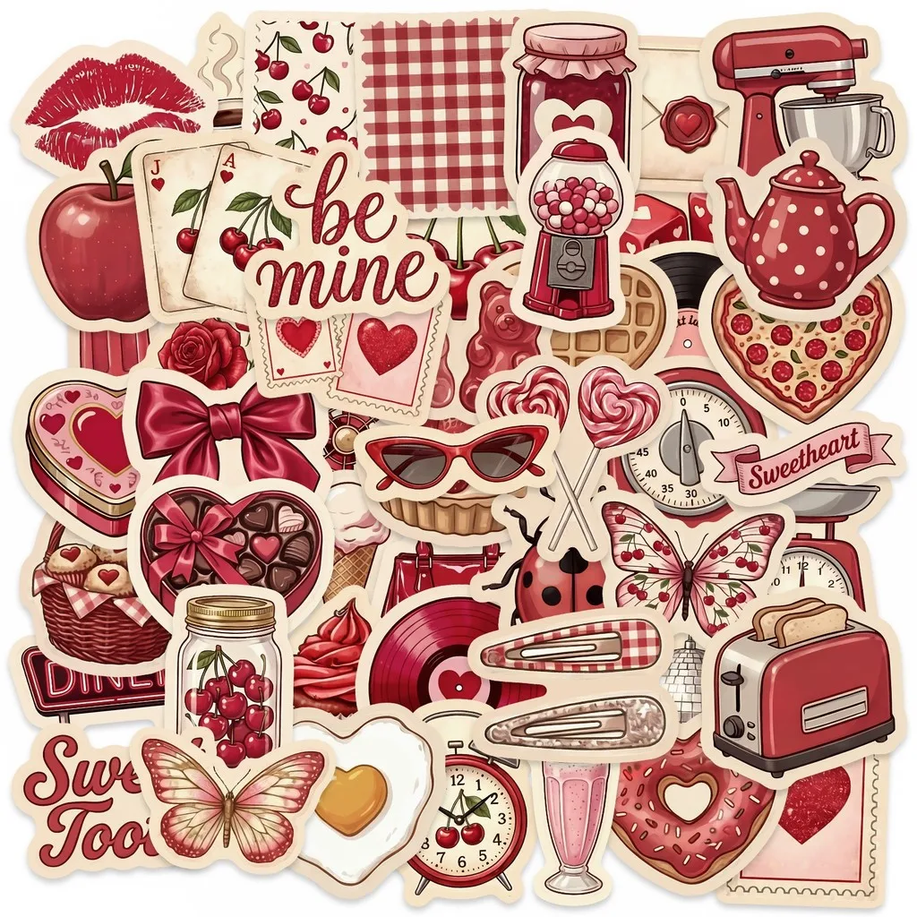 50Pcs Pink World Creative Stickers, Waterproof Decals, DIY Decor for Luggage, Water Bottle and Phone Case Giajar Sticker Store